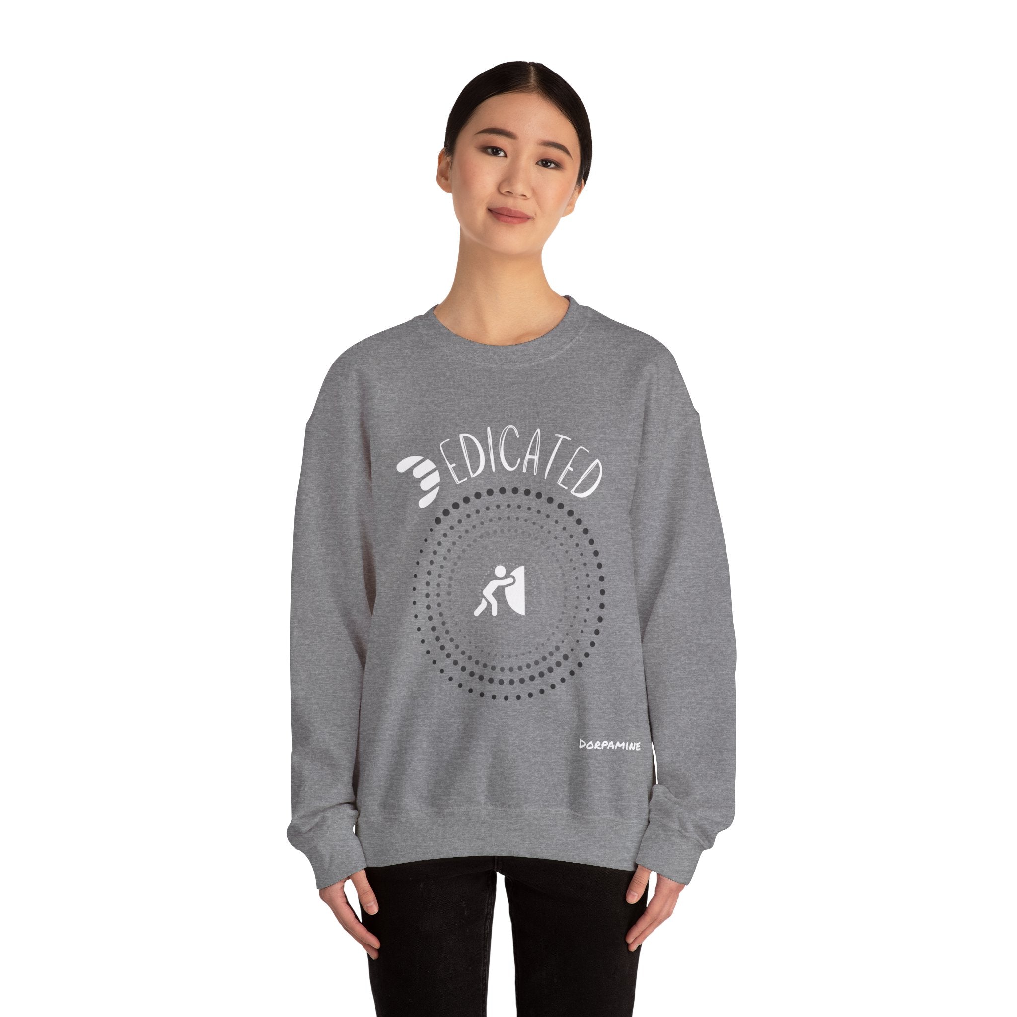 Dorpamine "D Words" Collection Dedicated Unisex Heavy Blend™ Crewneck Sweatshirt
