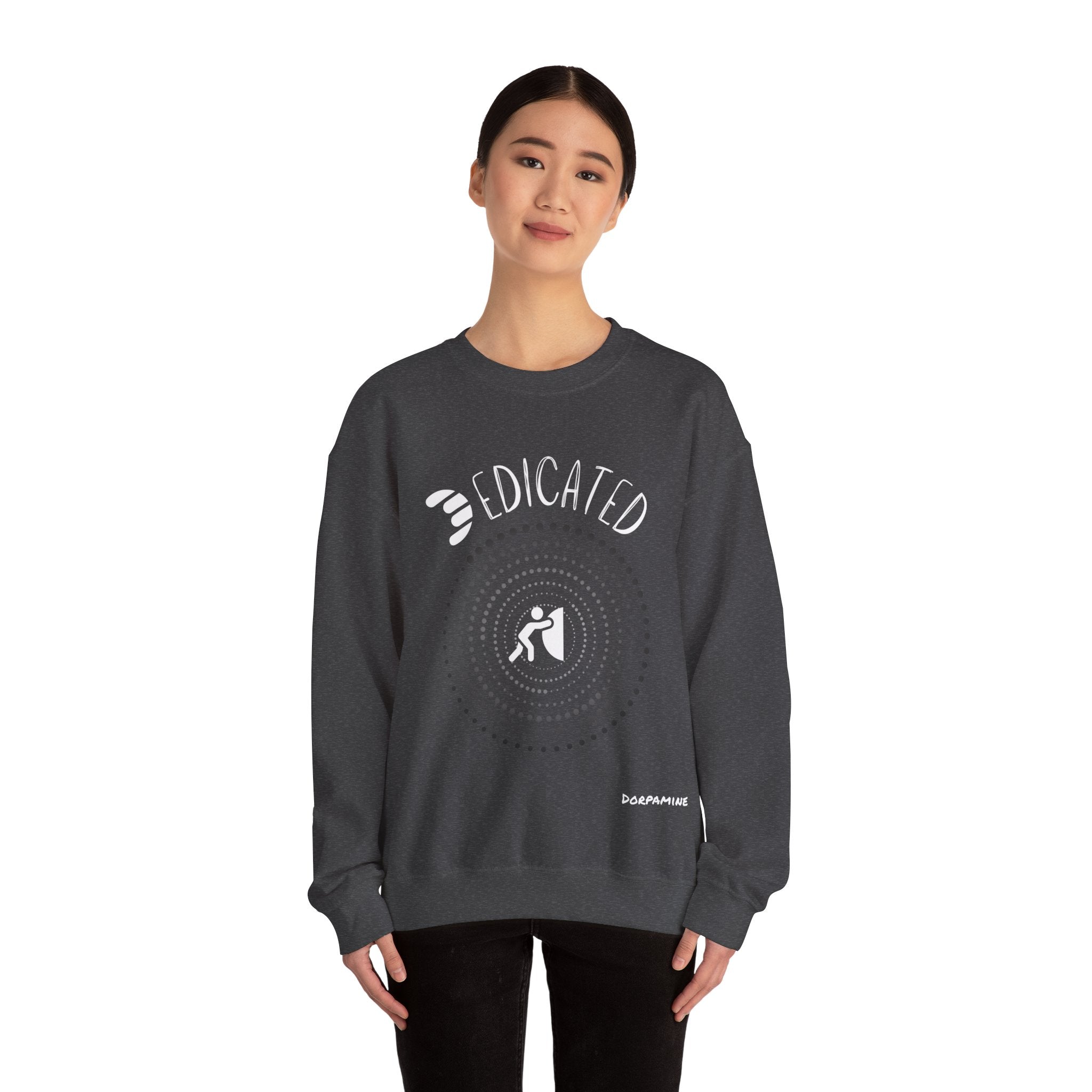 Dorpamine "D Words" Collection Dedicated Unisex Heavy Blend™ Crewneck Sweatshirt