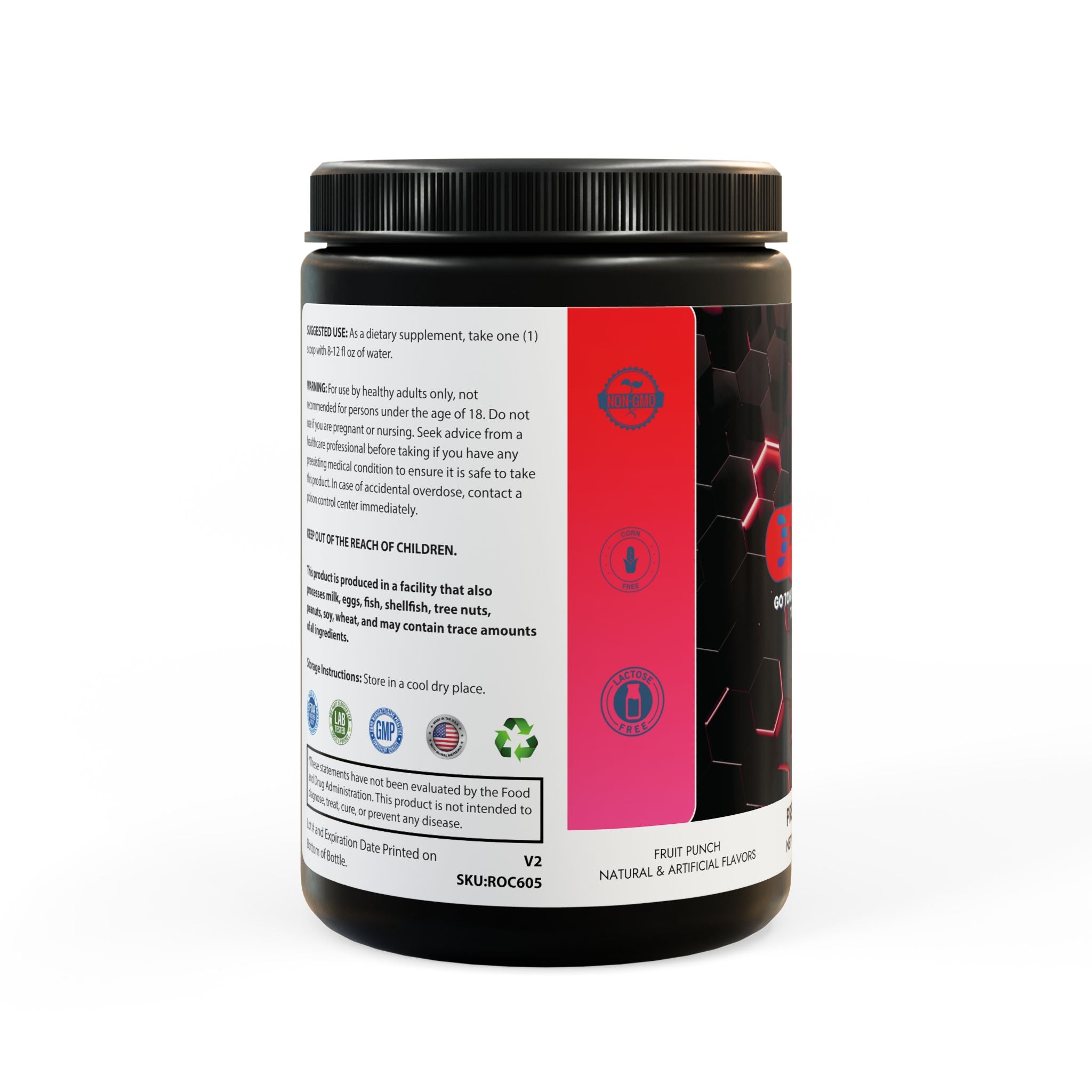 Dorpamine Vitality Pre-Workout Supplement Fruit Punch