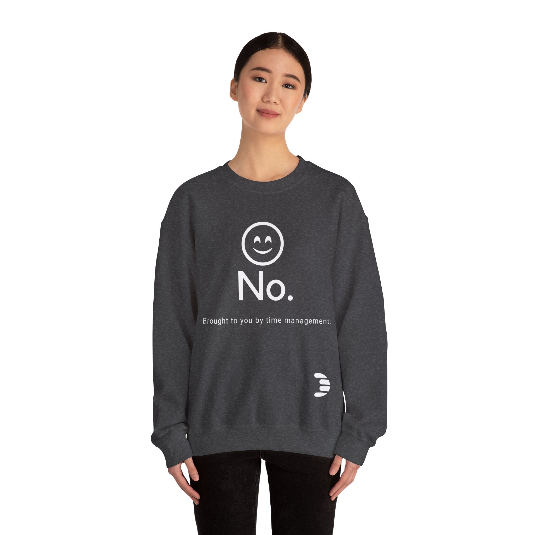 Dorpamine "No." Reclaiming Your Time Series White Text Unisex Heavy Blend™ Crewneck Sweatshirt