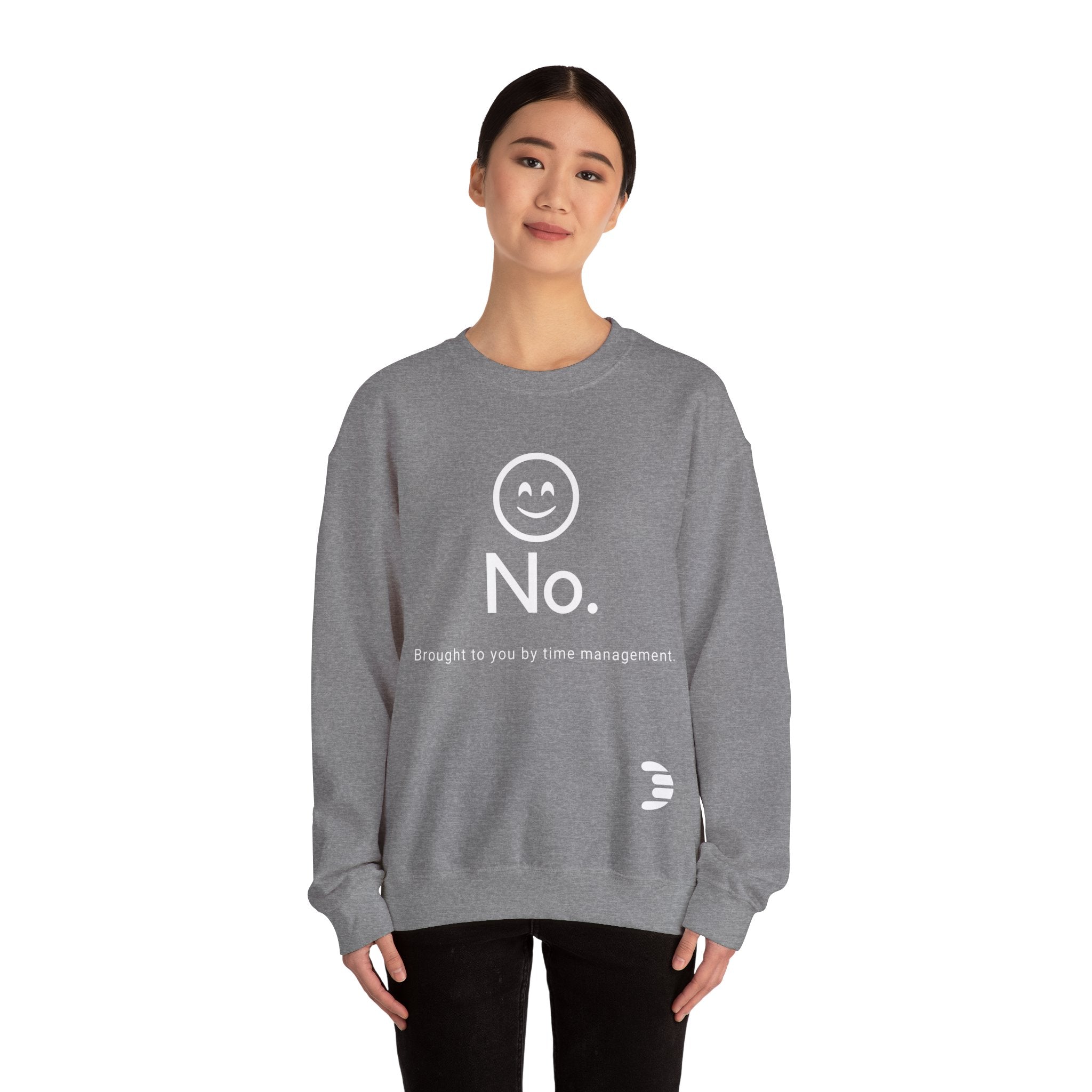 Dorpamine "No." Reclaiming Your Time Series White Text Unisex Heavy Blend™ Crewneck Sweatshirt