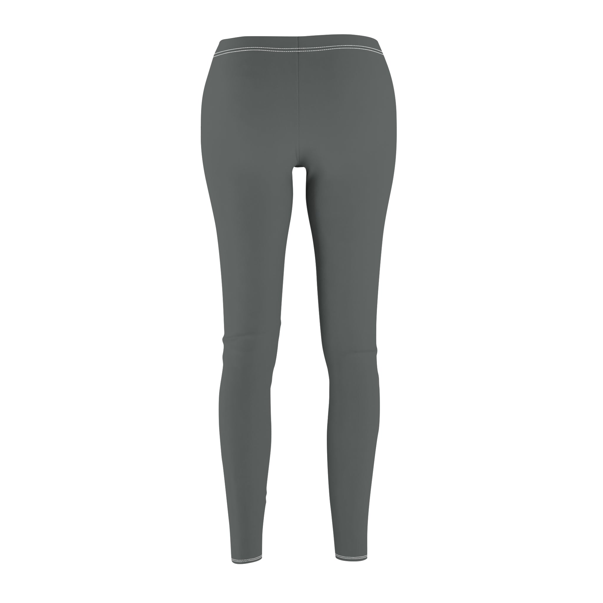 Dorpamine Solid Dark Grey Women's Cut & Sew Leggings