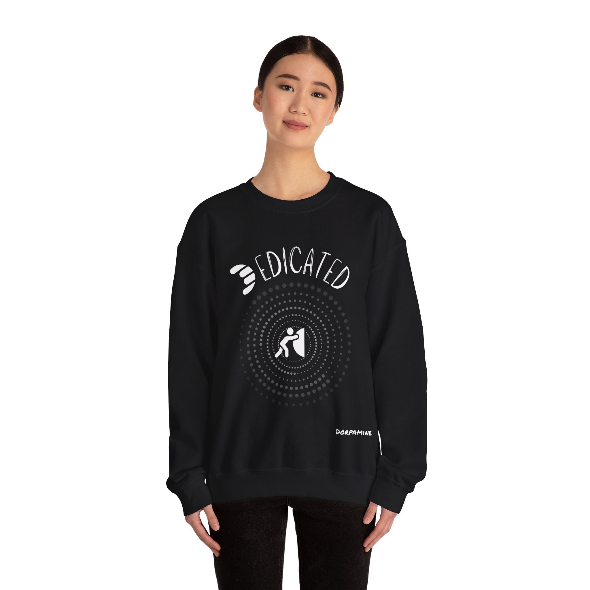 Dorpamine "D Words" Collection Dedicated Unisex Heavy Blend™ Crewneck Sweatshirt