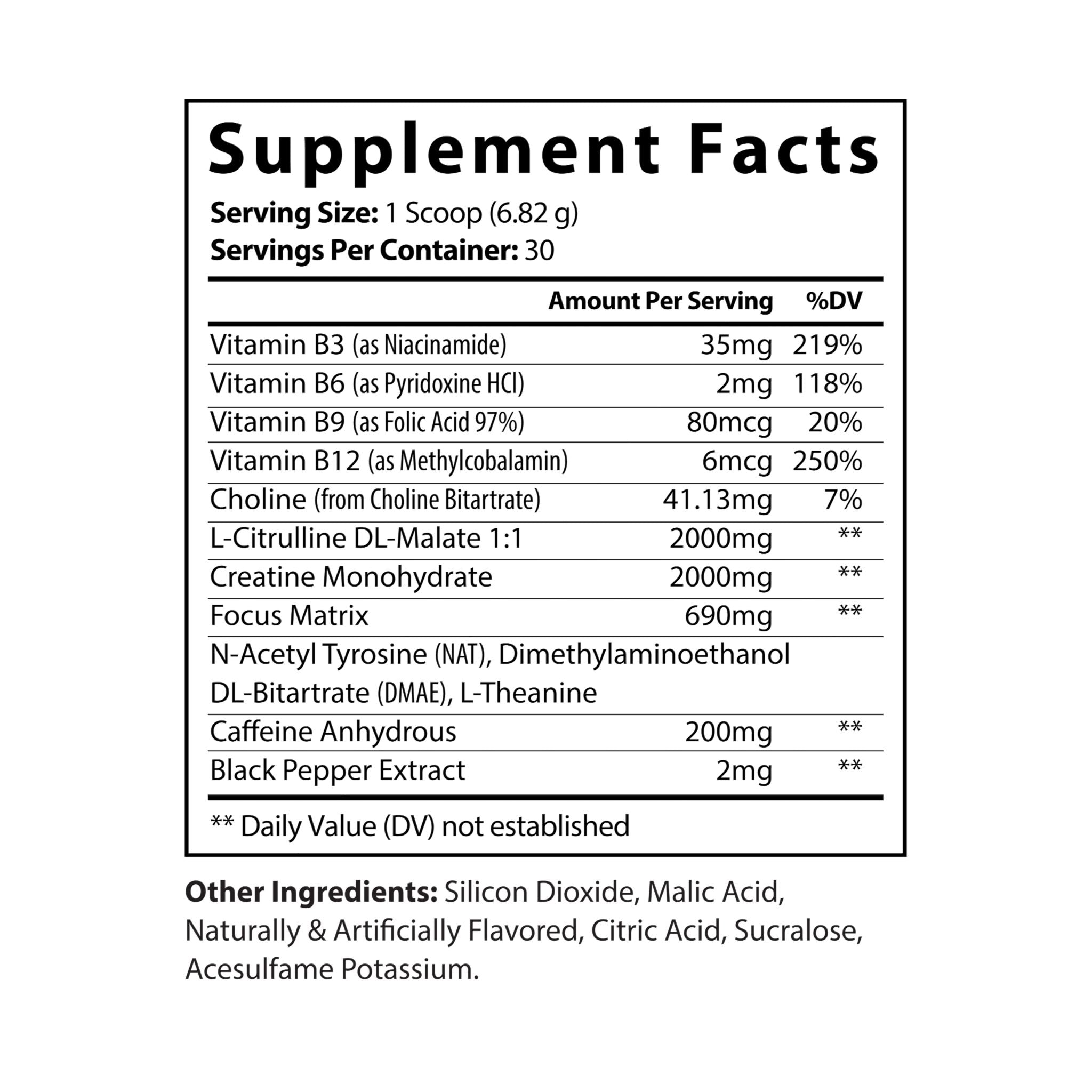 Dorpamine Vitality Pre-Workout Supplement Fruit Punch
