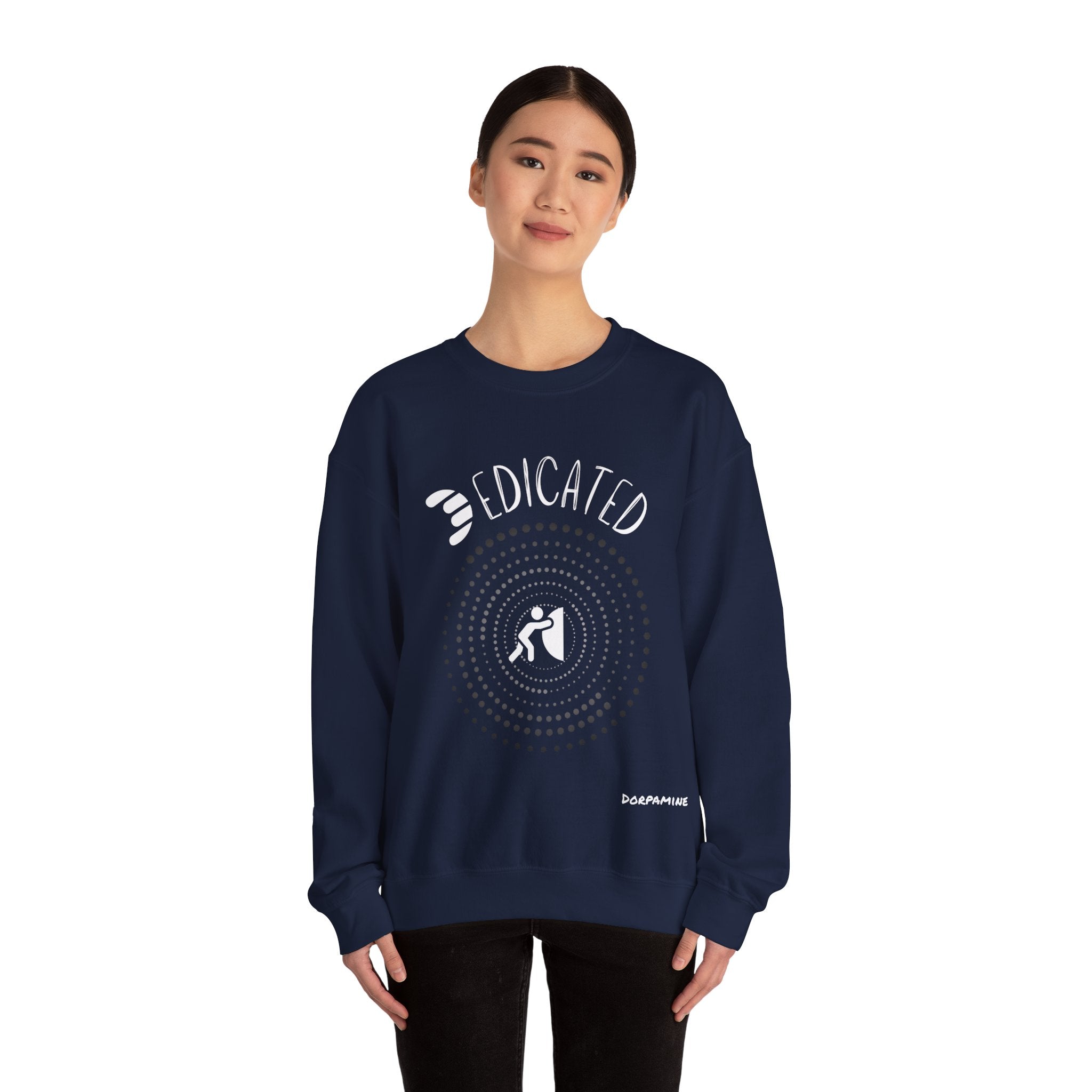 Dorpamine "D Words" Collection Dedicated Unisex Heavy Blend™ Crewneck Sweatshirt