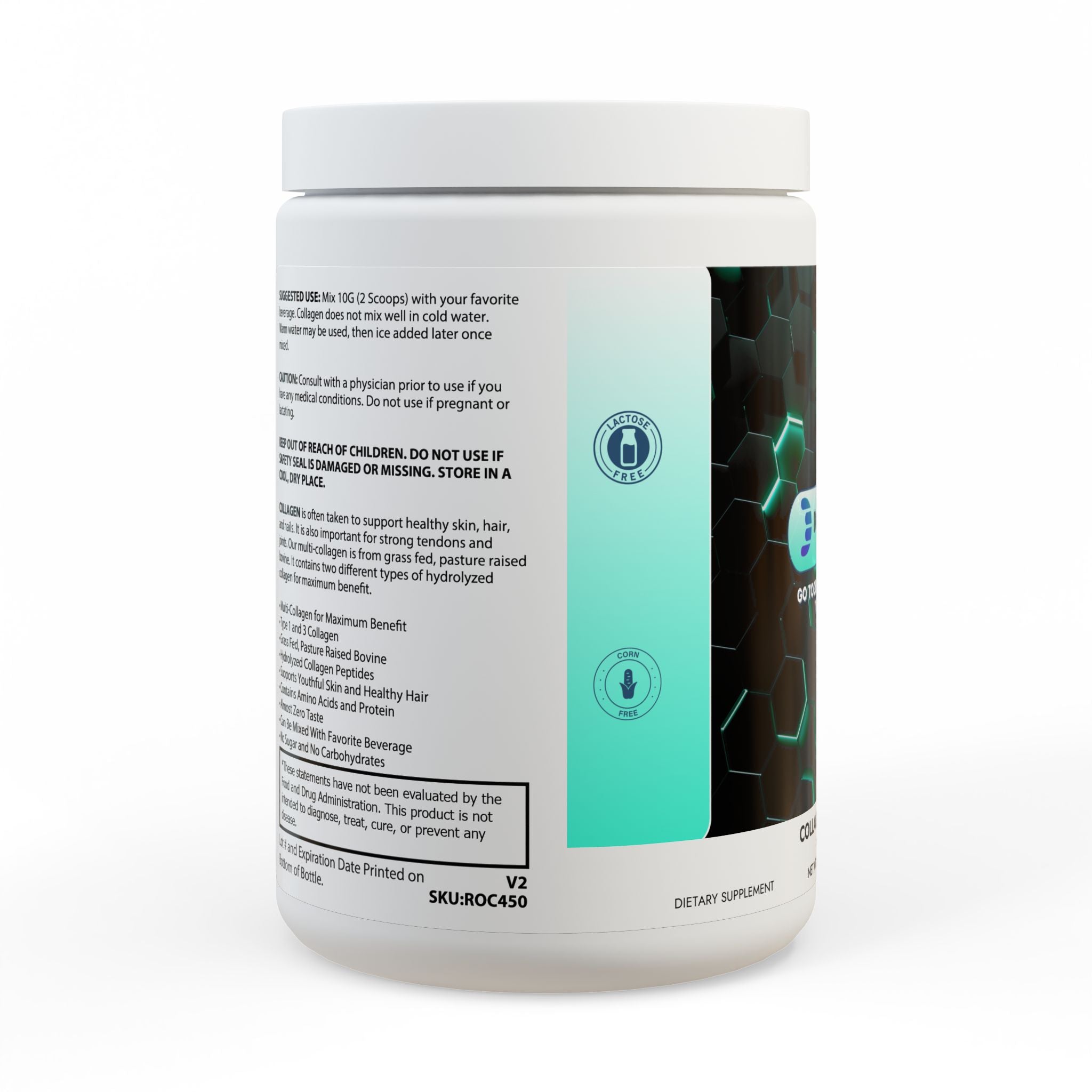 Dorpamine Vitality Collagen Peptides Type I & III Supplement