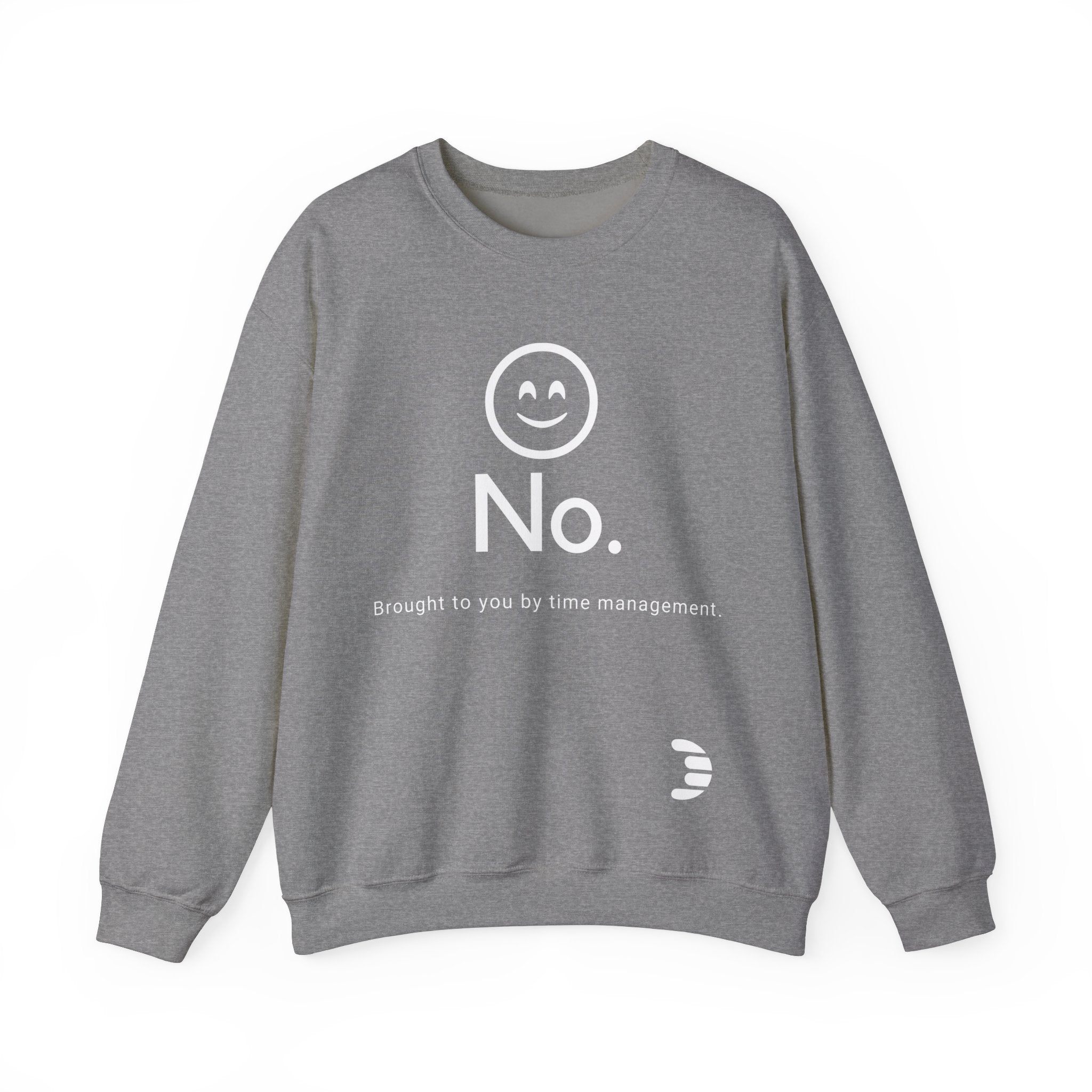 Dorpamine "No." Reclaiming Your Time Series White Text Unisex Heavy Blend™ Crewneck Sweatshirt