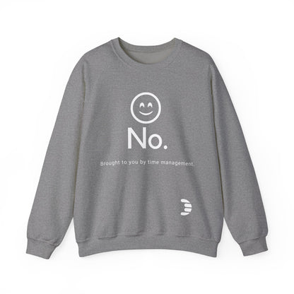 Dorpamine "No." Reclaiming Your Time Series White Text Unisex Heavy Blend™ Crewneck Sweatshirt