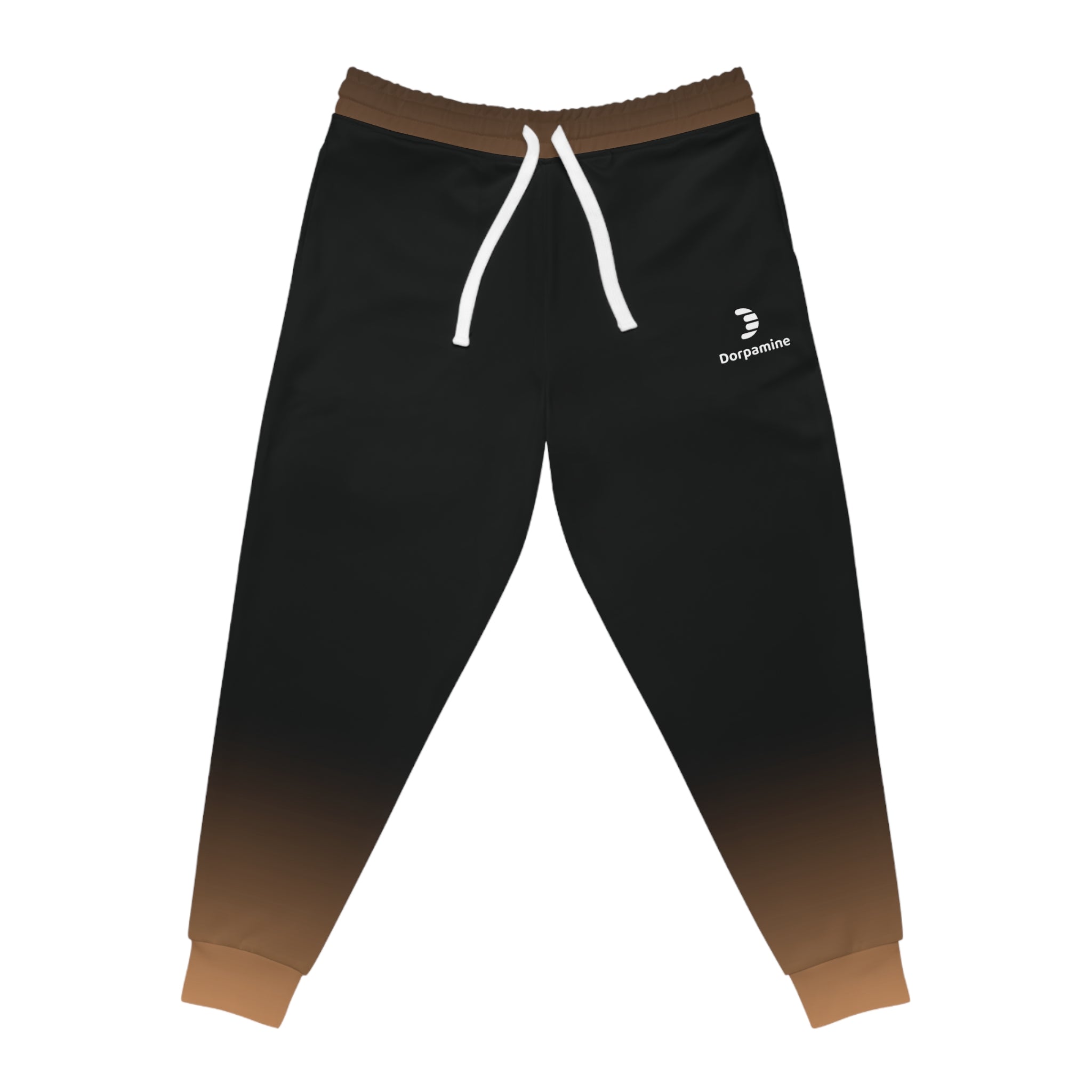 Dorpamine Fusion Black and Orange Unisex Athletic Joggers