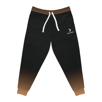 Dorpamine Fusion Black and Orange Unisex Athletic Joggers