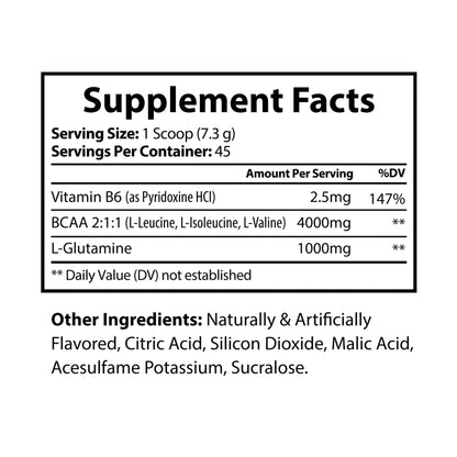 Dorpamine Vitality BCAA Supplement, Watermelon