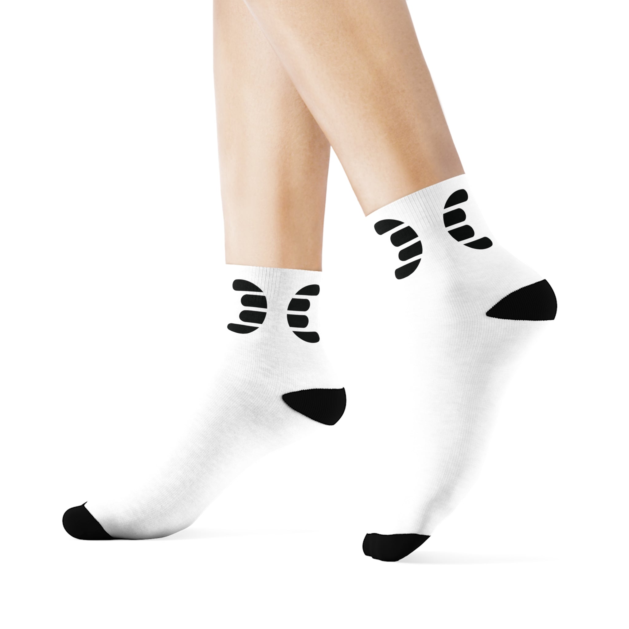 Dorpamine Hermes White Crew Socks