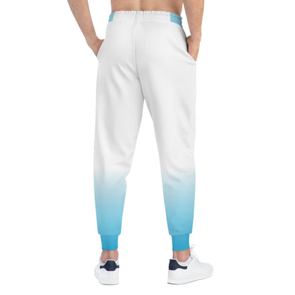 Dorpamine Fusion White and Blue Unisex Athletic Joggers