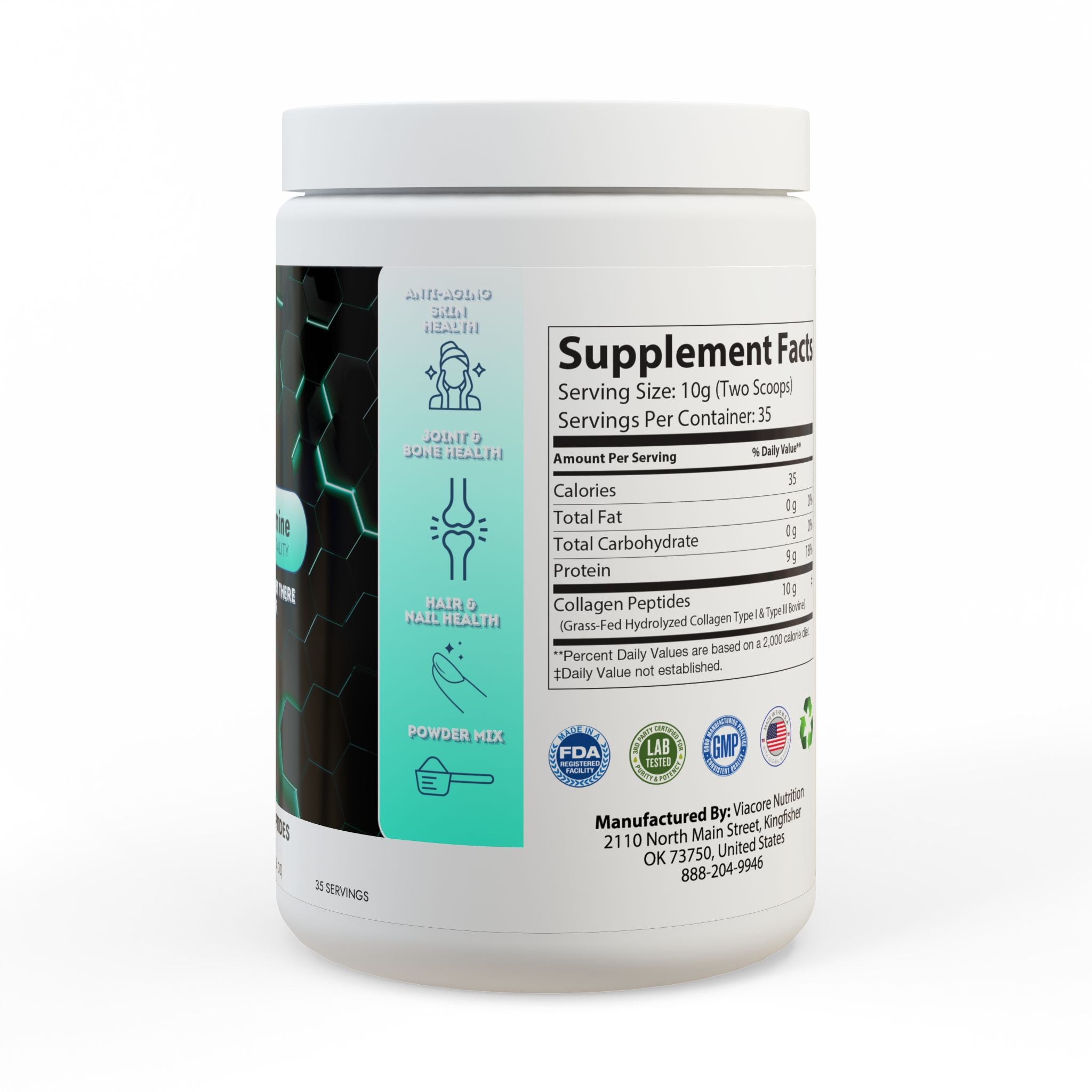 Dorpamine Vitality Collagen Peptides Type I & III Supplement