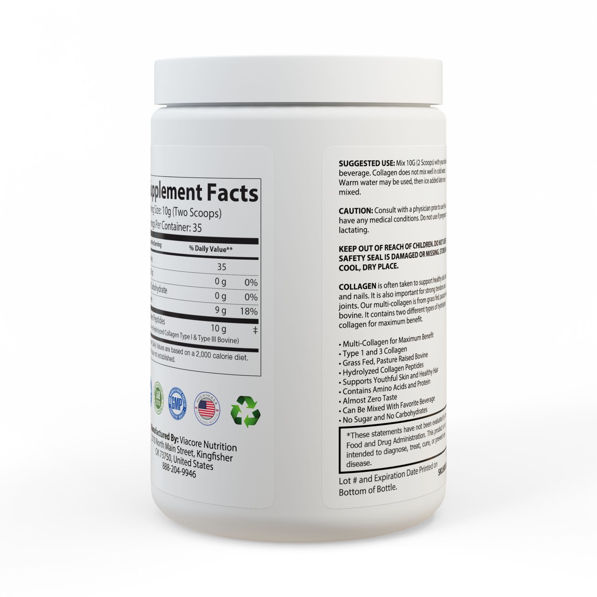 Dorpamine Vitality Collagen Peptides Type I & III Supplement