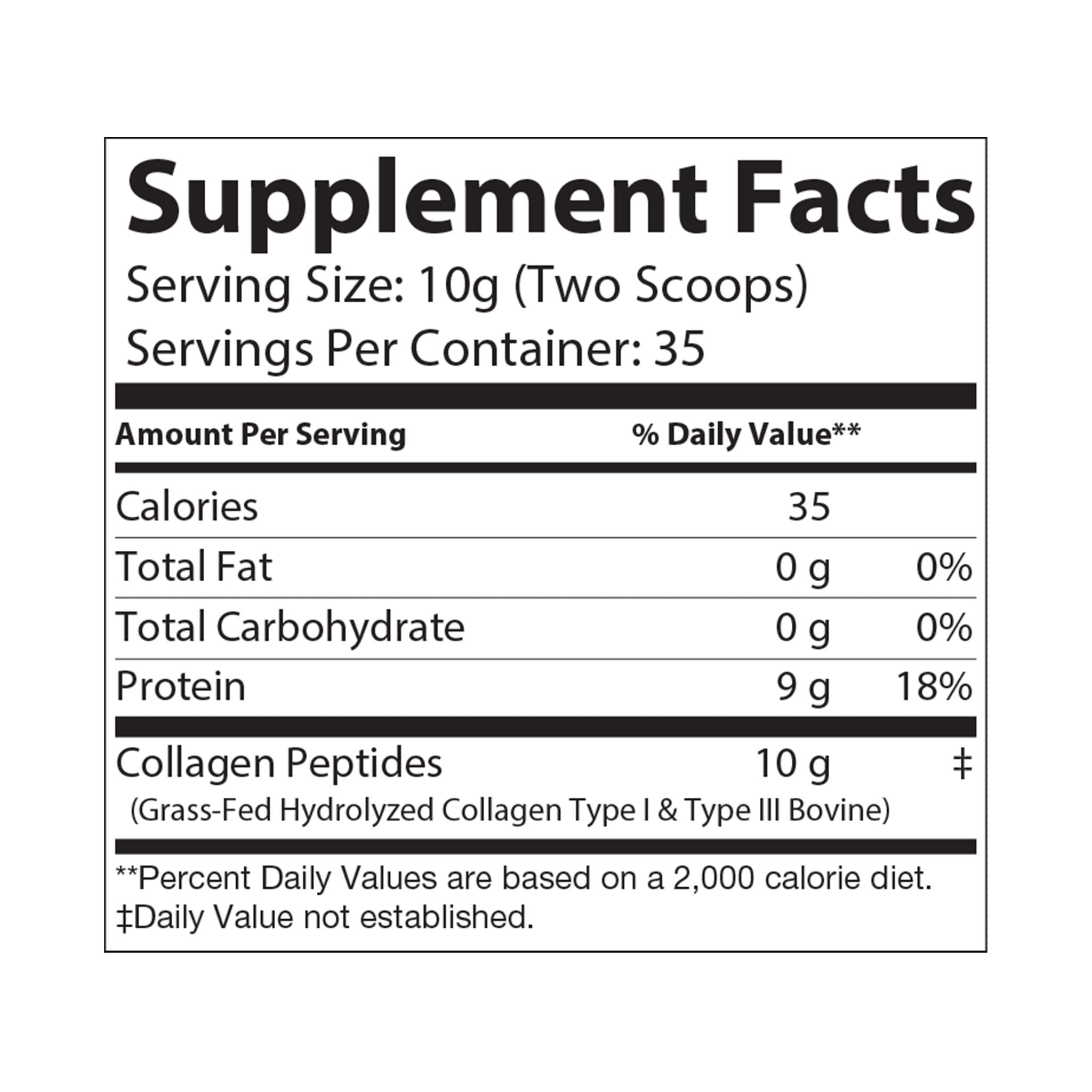 Dorpamine Vitality Collagen Peptides Type I & III Supplement