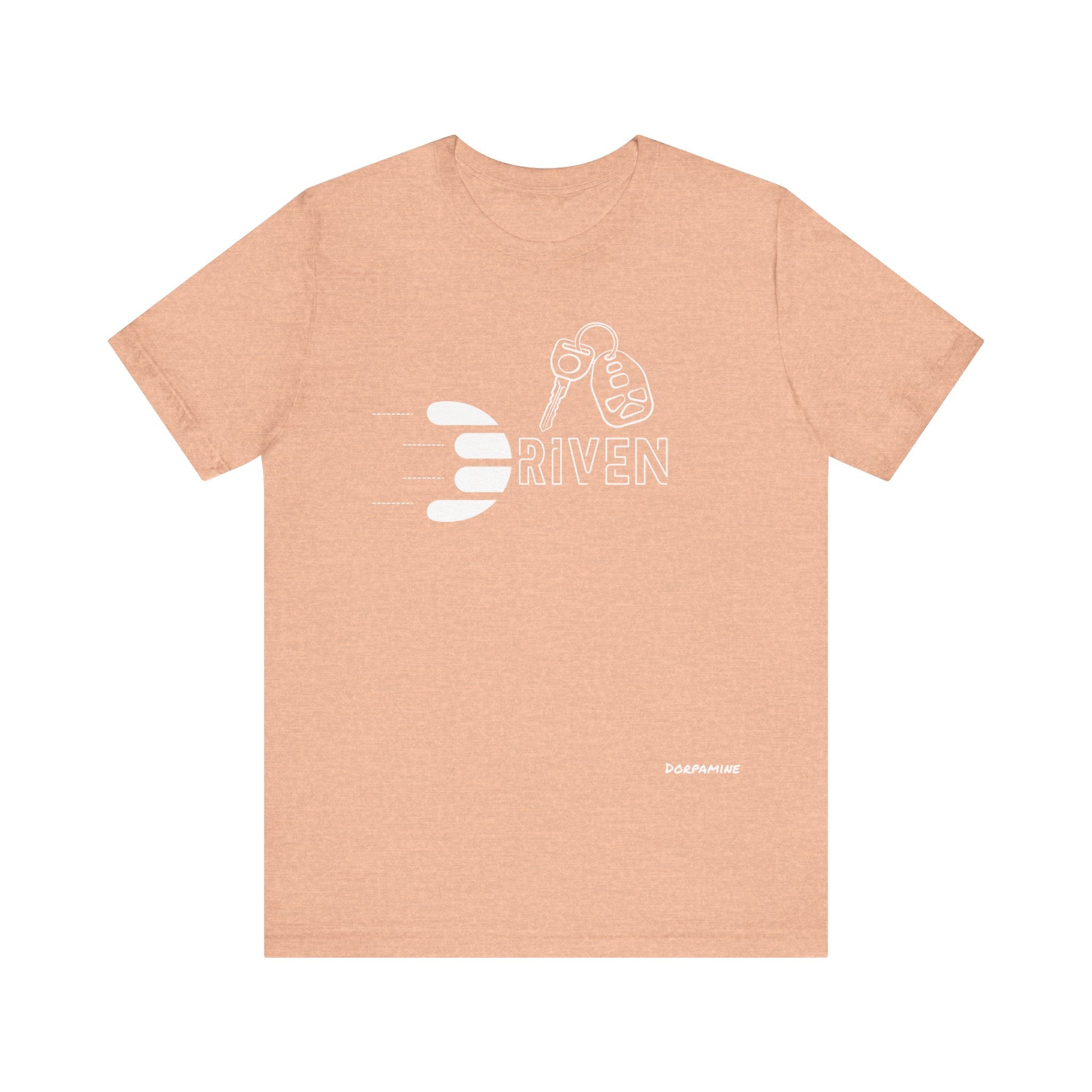 Dorpamine Driven White (D-Words Collection) Unisex Jersey Short Sleeve Tee