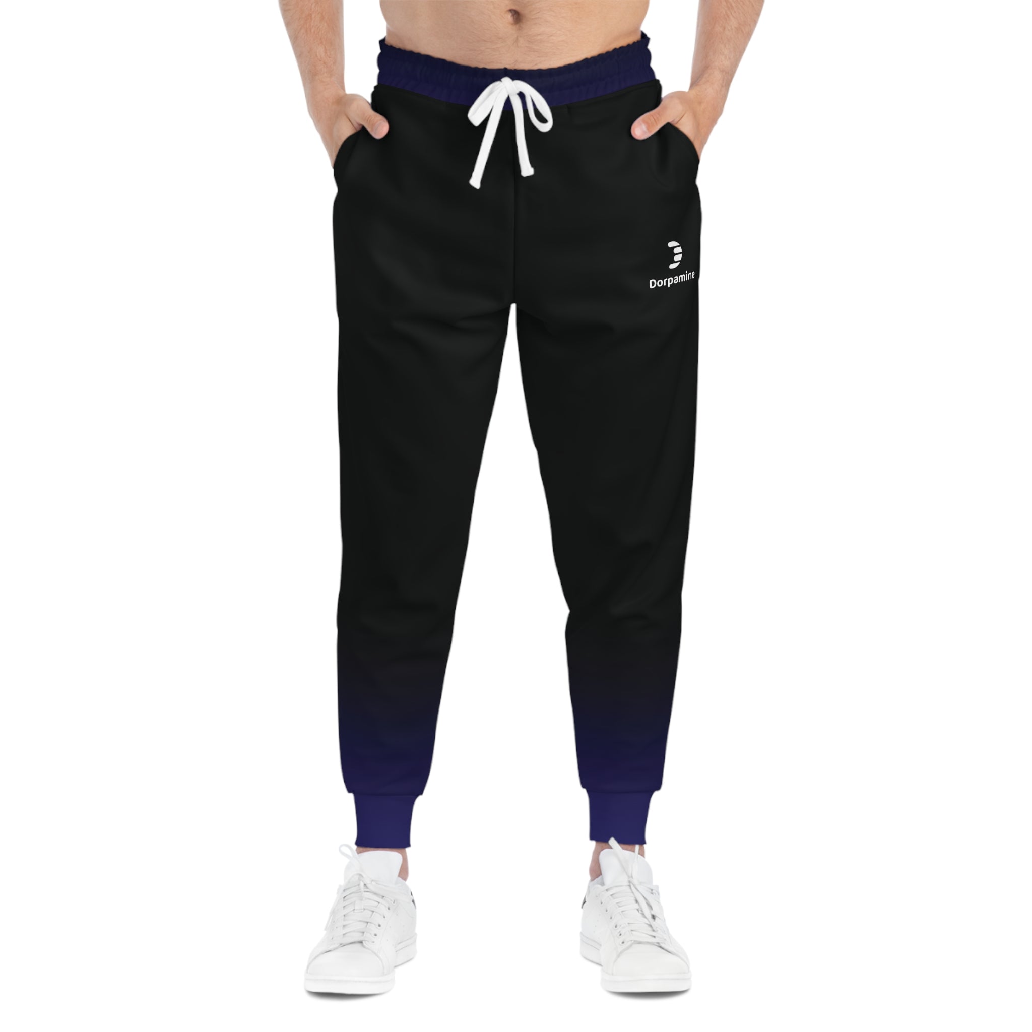 Dorpamine Fusion Black and Purple Unisex Athletic Joggers