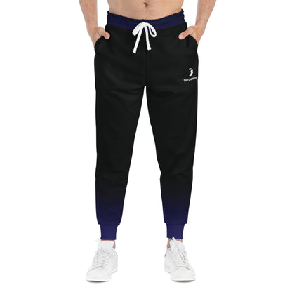 Dorpamine Fusion Black and Purple Unisex Athletic Joggers