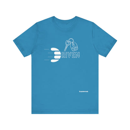 Dorpamine Driven White (D-Words Collection) Unisex Jersey Short Sleeve Tee