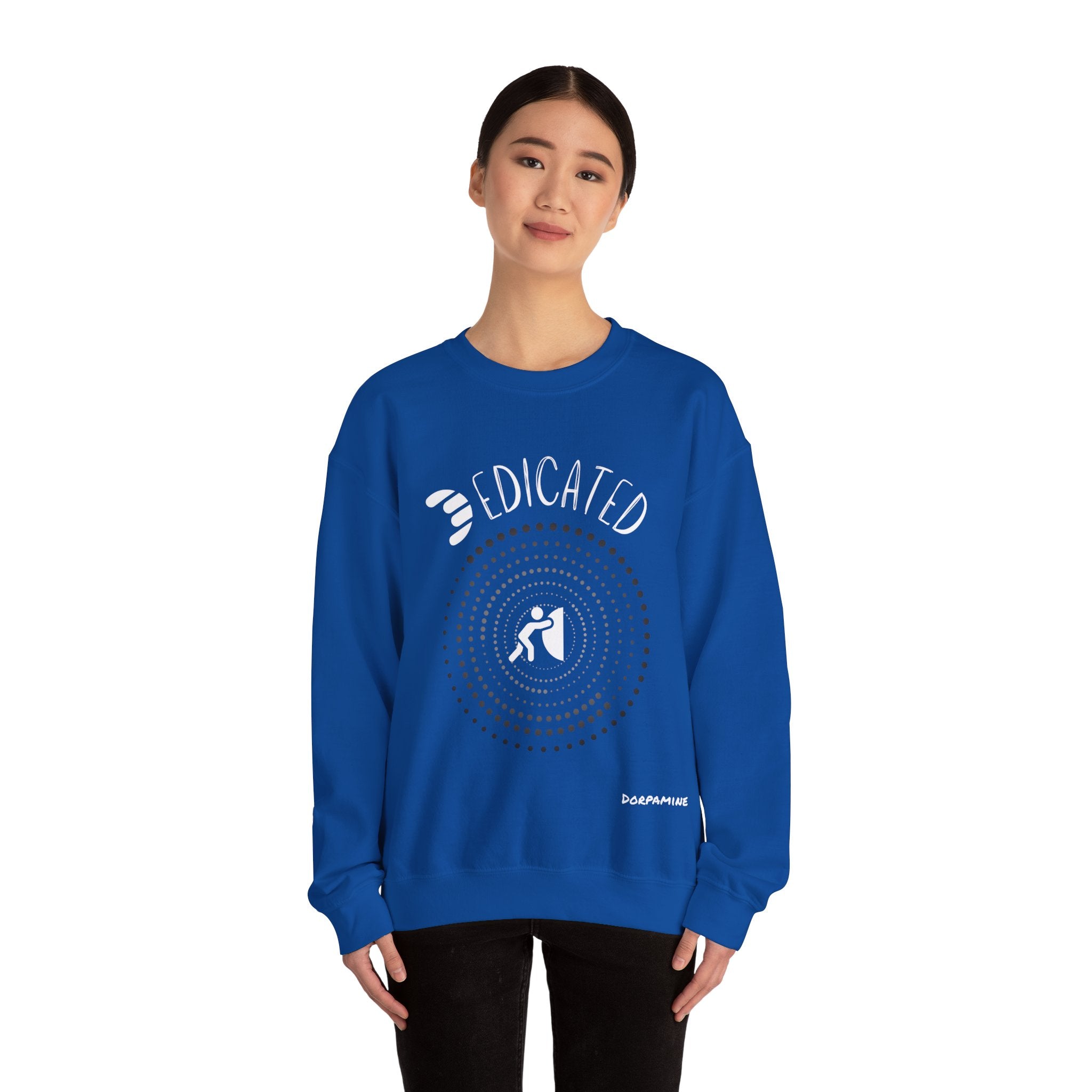 Dorpamine "D Words" Collection Dedicated Unisex Heavy Blend™ Crewneck Sweatshirt