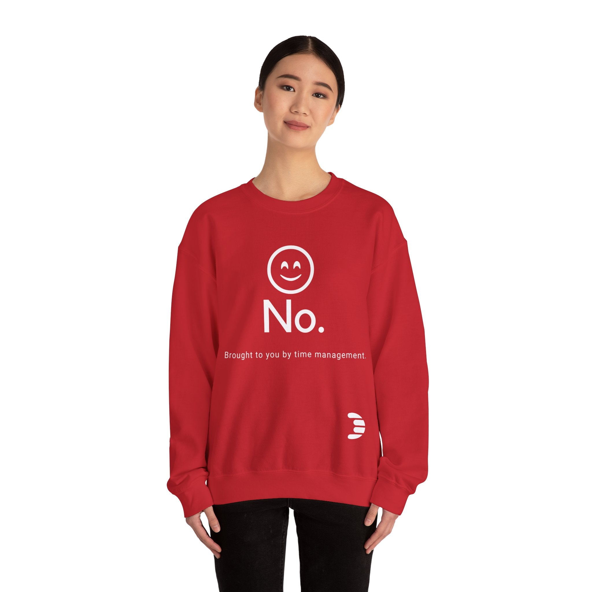 Dorpamine "No." Reclaiming Your Time Series White Text Unisex Heavy Blend™ Crewneck Sweatshirt