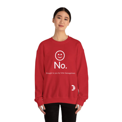 Dorpamine "No." Reclaiming Your Time Series White Text Unisex Heavy Blend™ Crewneck Sweatshirt