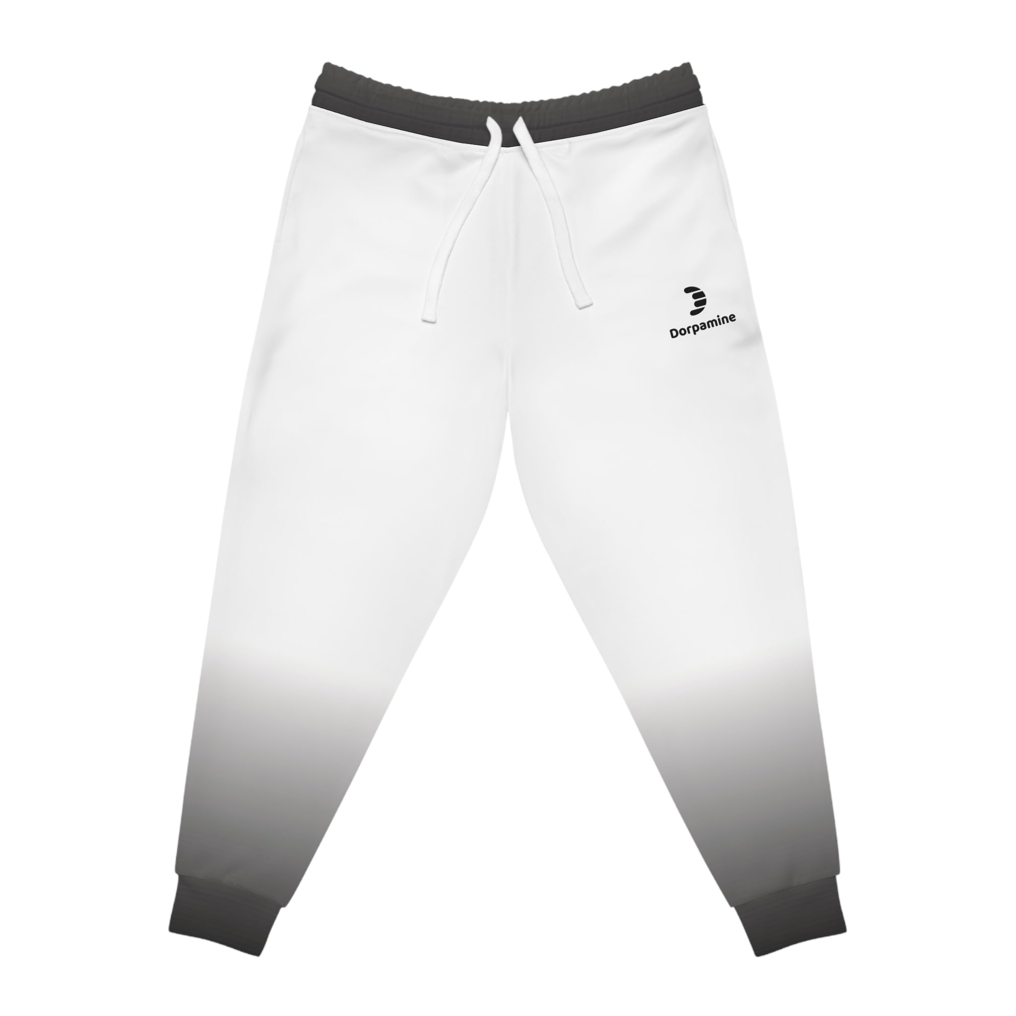 Dorpamine Fusion White and Grey Unisex Athletic Joggers