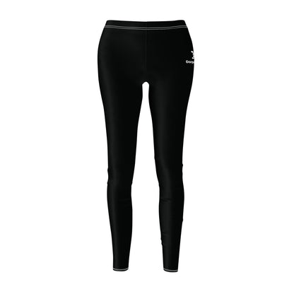 Dorpamine Solid Black Women's Cut & Sew Leggings
