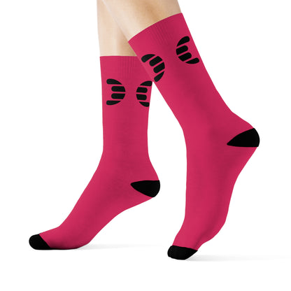 Dorpamine Hermes Pink Crew Socks