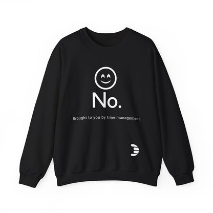 Dorpamine "No." Reclaiming Your Time Series White Text Unisex Heavy Blend™ Crewneck Sweatshirt