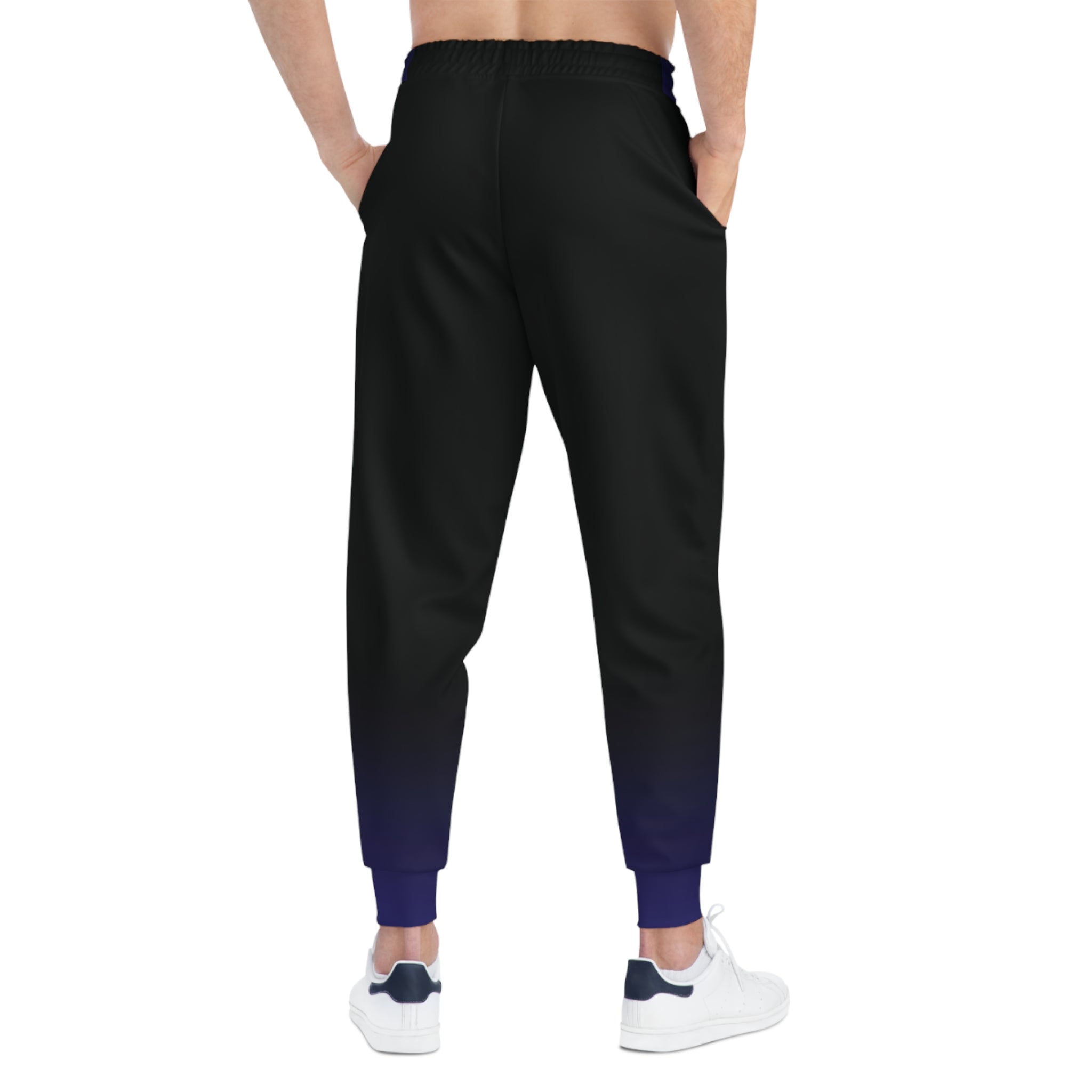 Dorpamine Fusion Black and Purple Unisex Athletic Joggers
