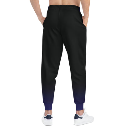 Dorpamine Fusion Black and Purple Unisex Athletic Joggers