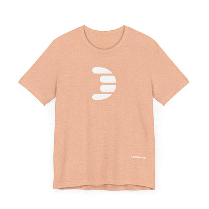 Dorpamine Classic Logo White Unisex Jersey Short Sleeve Tee