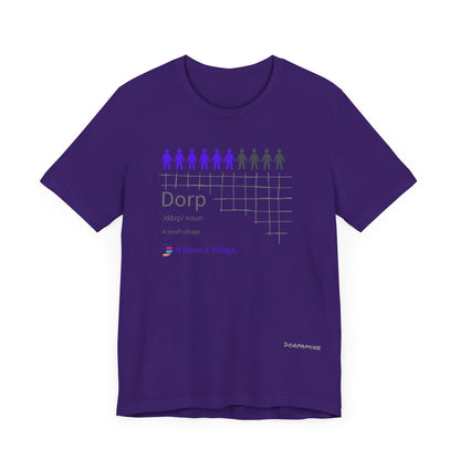 Dorpamine Dorp Definitions Unisex Jersey Short Sleeve Tee