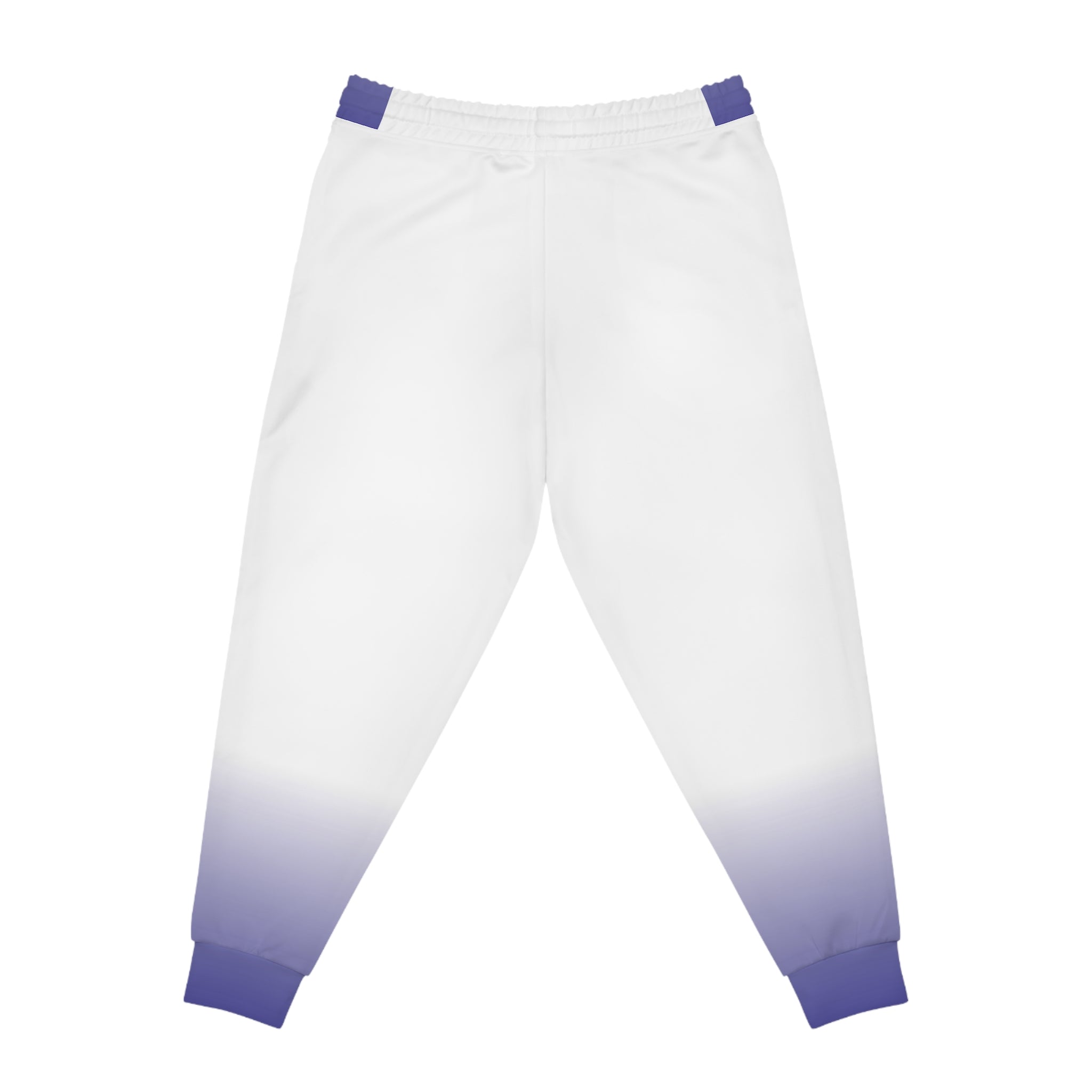 Dorpamine Fusion White and Purple Unisex Athletic Joggers
