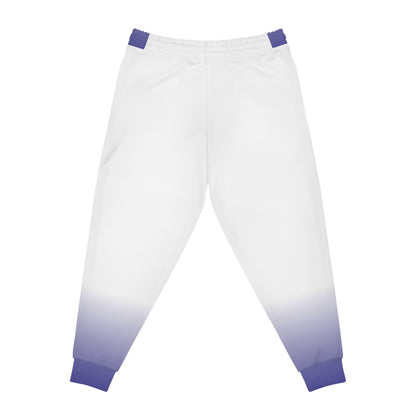 Dorpamine Fusion White and Purple Unisex Athletic Joggers