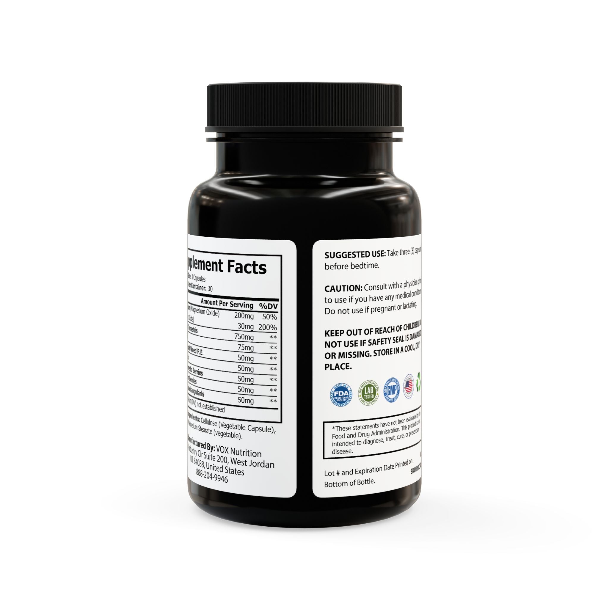 Dorpamine Vitality Testosterone Boost Magnesium Zinc Supplement (90 Capsules)