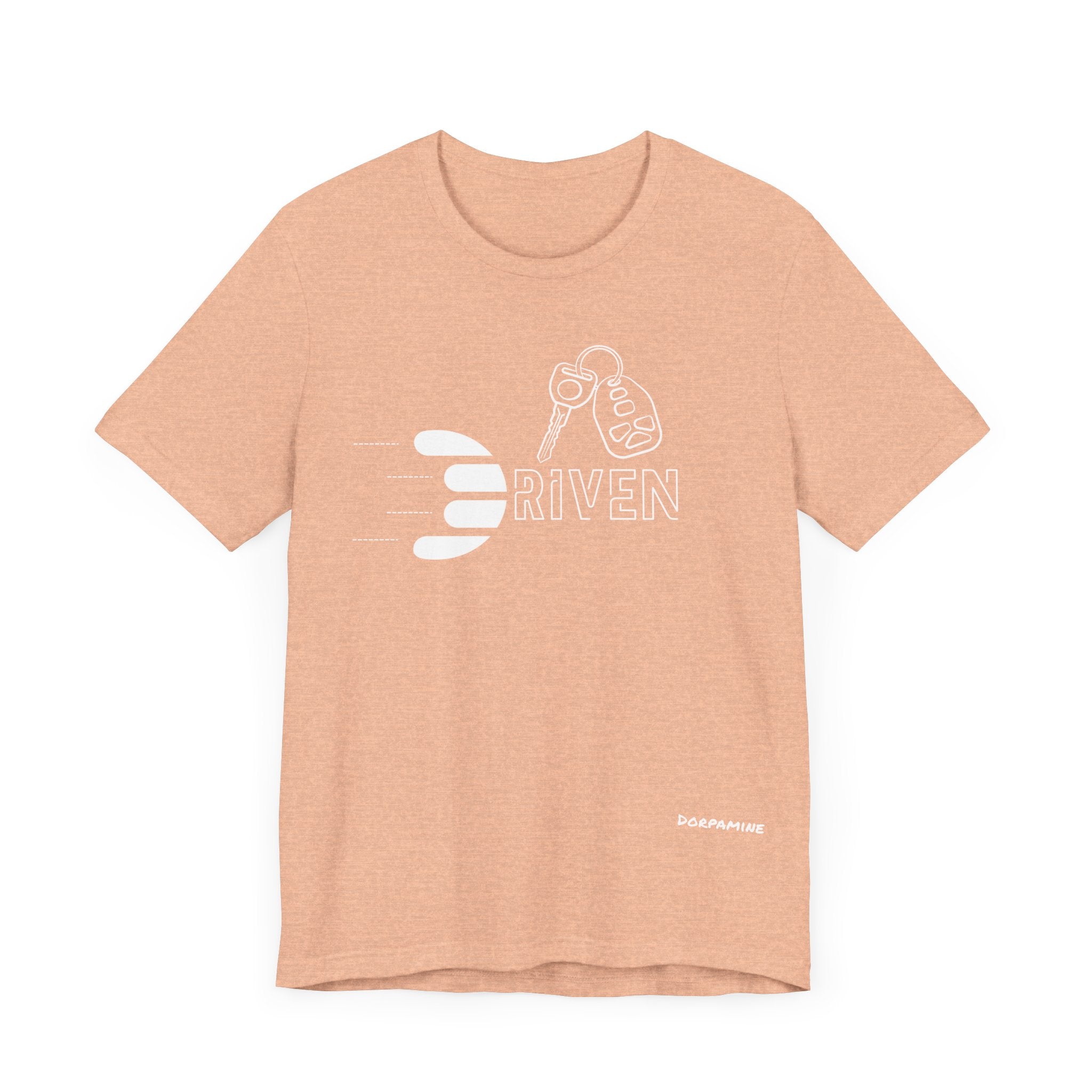 Dorpamine Driven White (D-Words Collection) Unisex Jersey Short Sleeve Tee