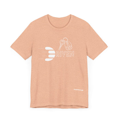 Dorpamine Driven White (D-Words Collection) Unisex Jersey Short Sleeve Tee