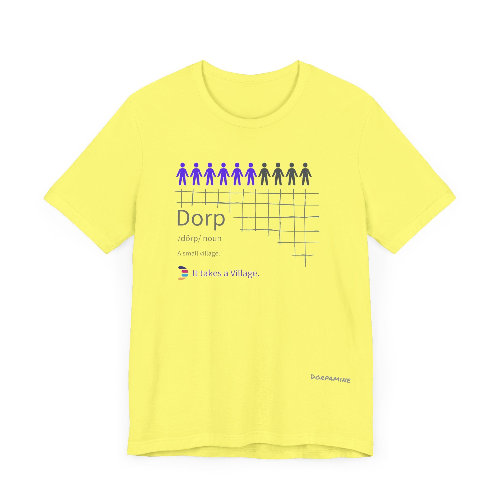 Dorpamine Dorp Definitions Unisex Jersey Short Sleeve Tee
