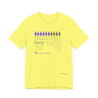 Dorpamine Dorp Definitions Unisex Jersey Short Sleeve Tee