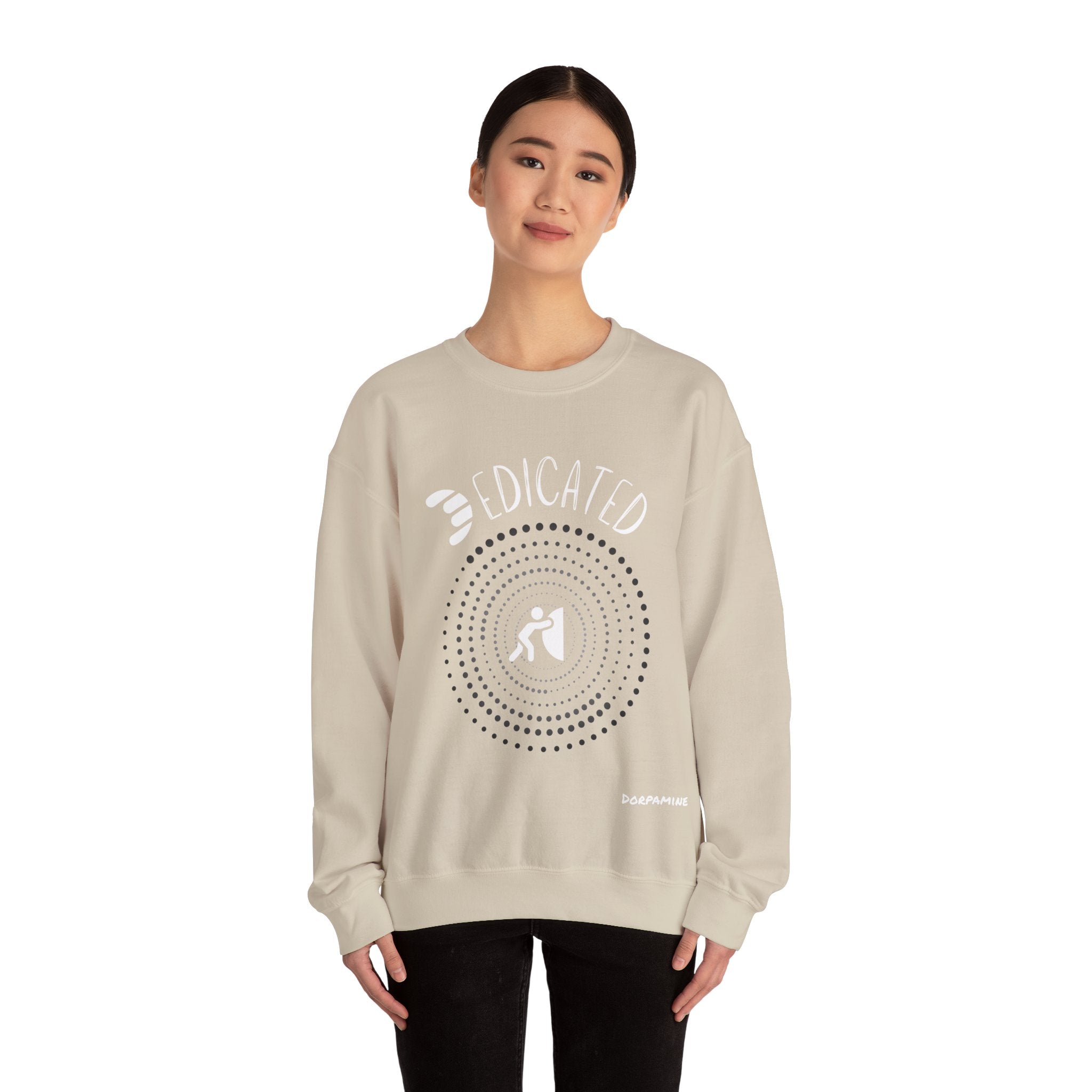 Dorpamine "D Words" Collection Dedicated Unisex Heavy Blend™ Crewneck Sweatshirt