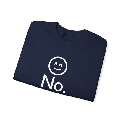 Dorpamine "No." Reclaiming Your Time Series White Text Unisex Heavy Blend™ Crewneck Sweatshirt