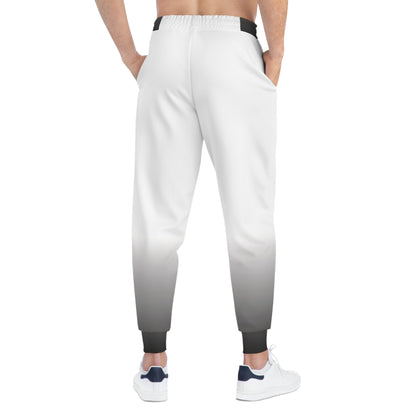 Dorpamine Fusion White and Grey Unisex Athletic Joggers