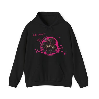 Dorpamine "I Deserve My Flowers" Collection Pink Unisex Heavy Blend™ Hooded Sweatshirt