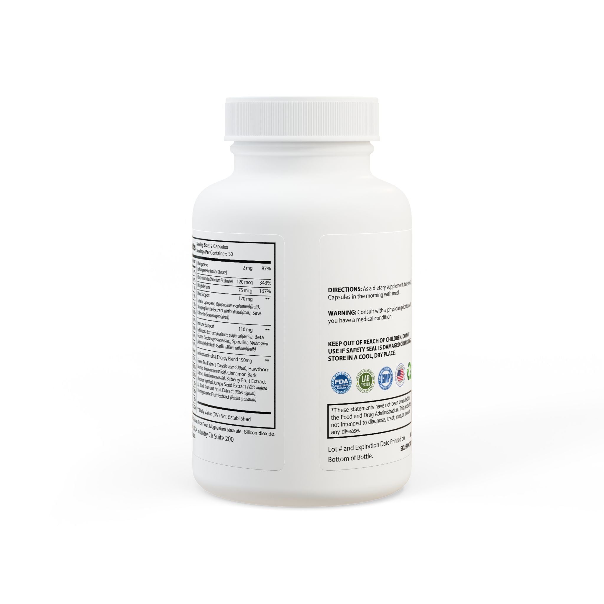 Dorpamine Vitality Multivitamin for Men Supplement (60 Capsules)