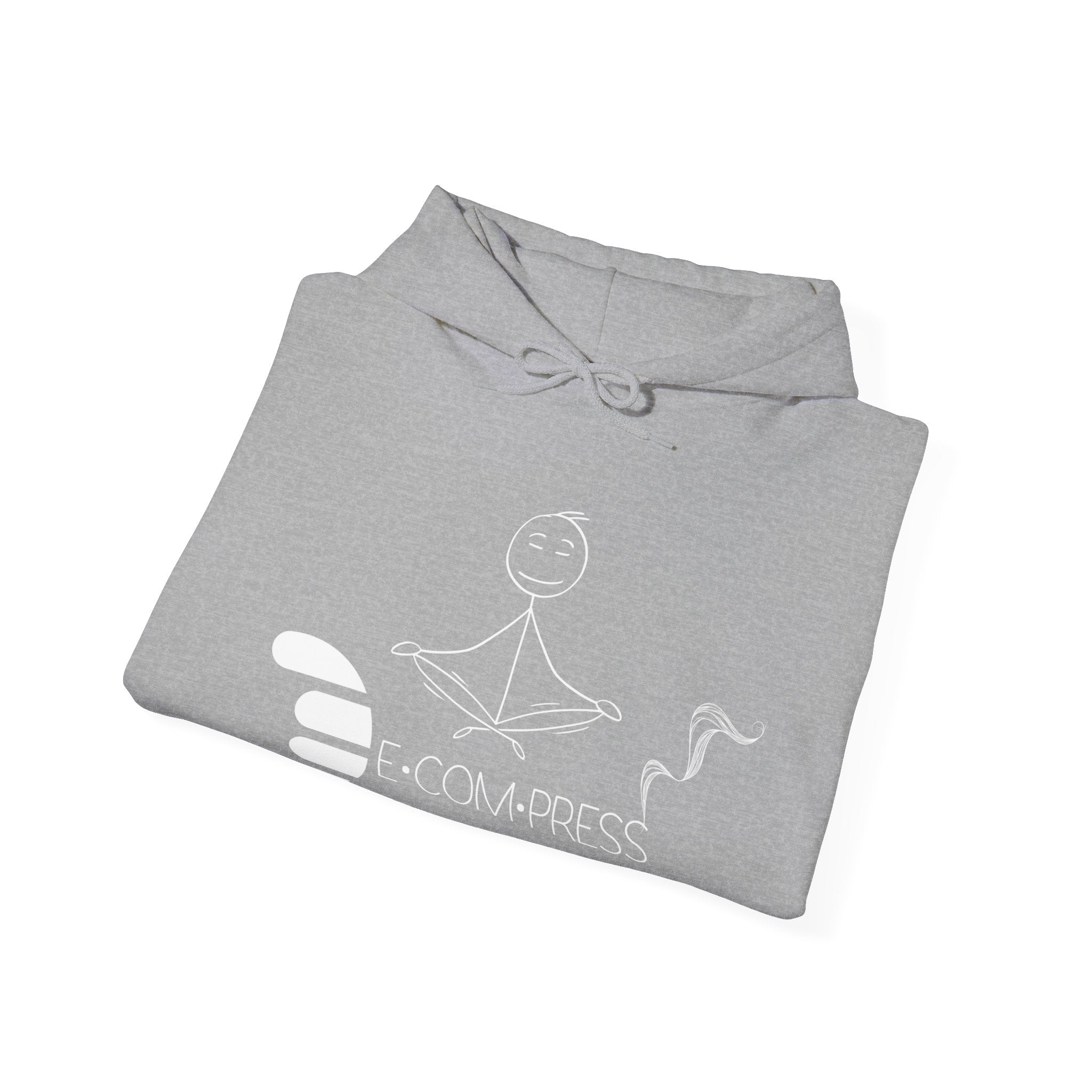 Dorpamine "D Words" Collection Decompress White Unisex Heavy Blend™ Hooded Sweatshirt