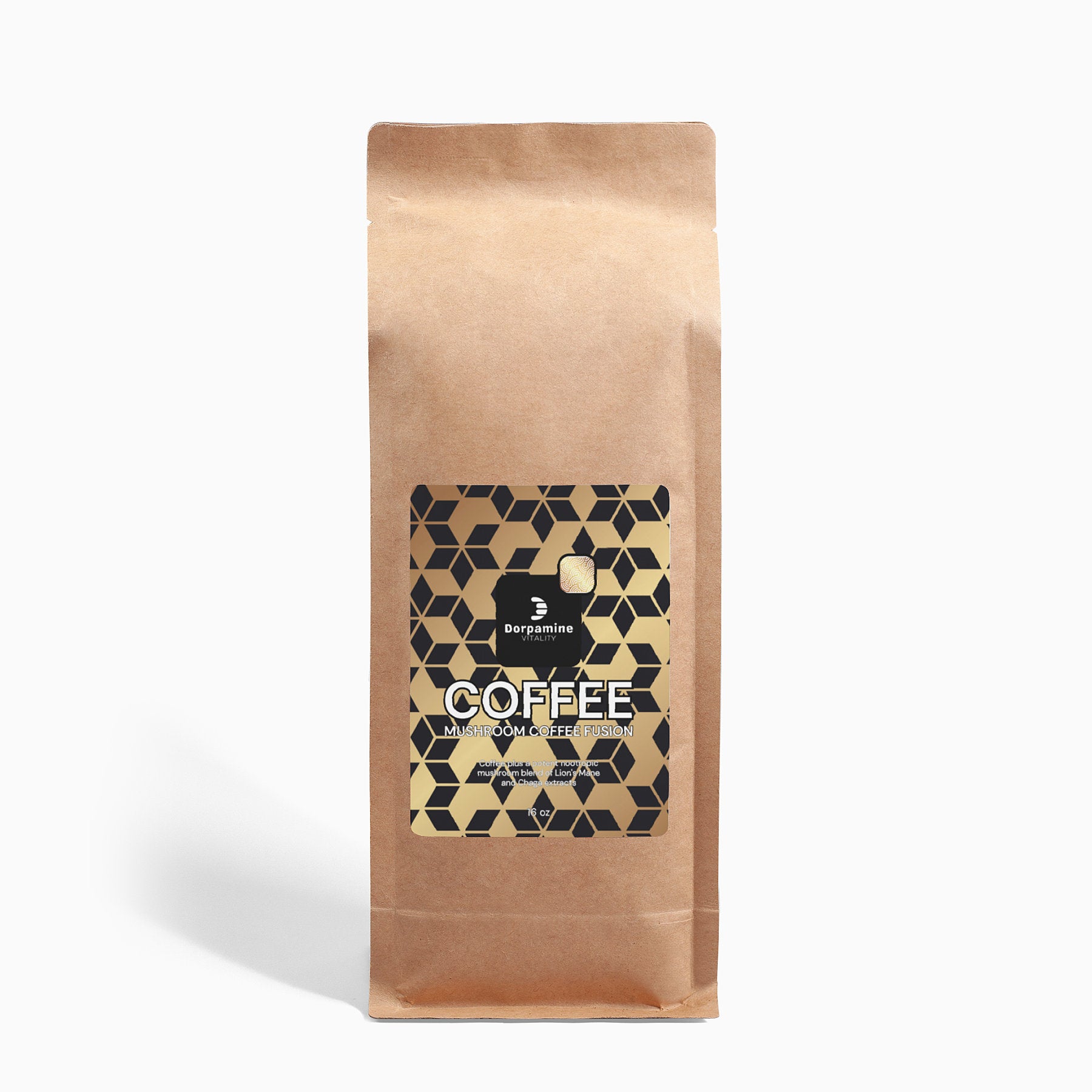 Dorpamine Vitality Mushroom Coffee Fusion - Lion’s Mane & Chaga 16oz