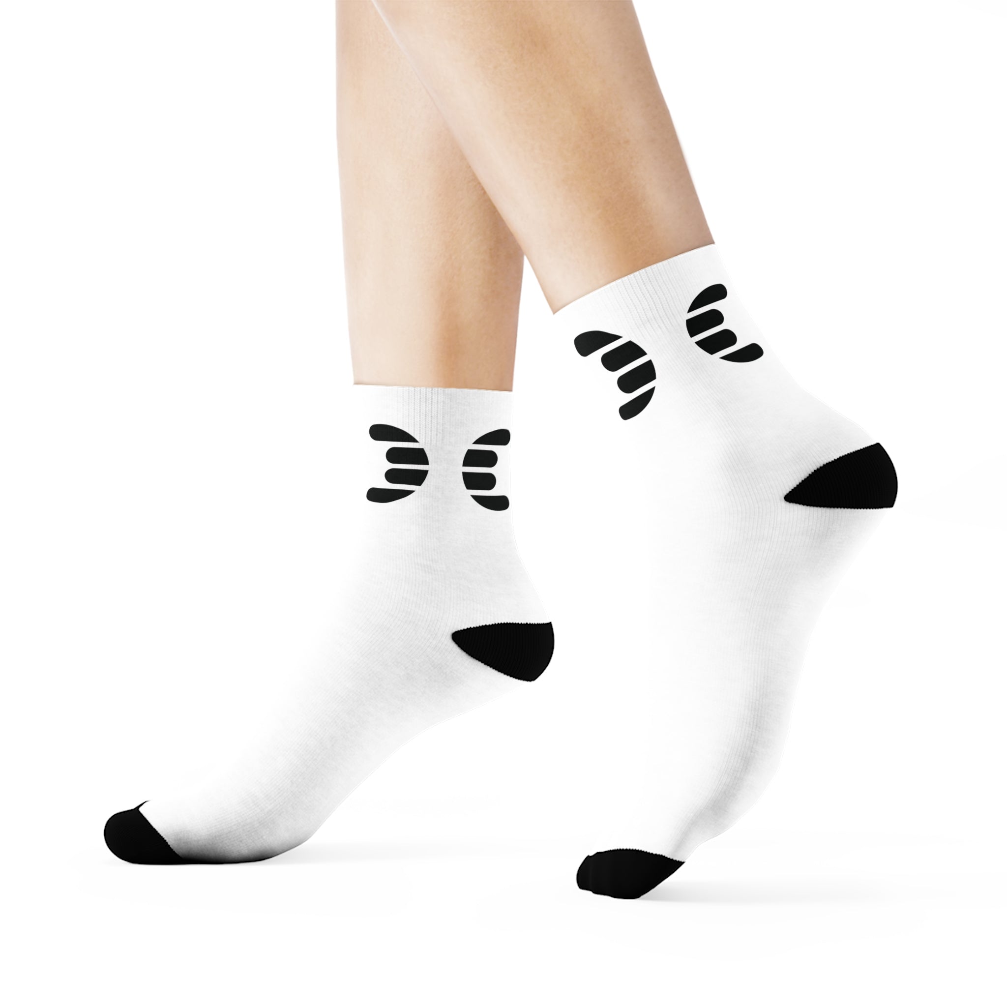 Dorpamine Hermes White Crew Socks